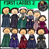 First Ladies of America 2 Clip Art Set {Educlips Clipart}