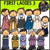 First Ladies of America 3 Clip Art Set {Educlips Clipart}