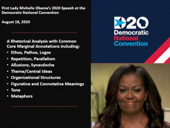 Preview of First Lady Michelle Obama's Speech at the 2020 DNC – Rhetorical Analysis