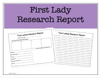 Preview of First Lady Research Report