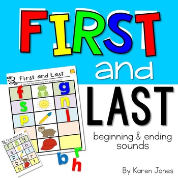 Preview of Beginning and Ending Sounds Center Activity {Kinder and PreK Literacy Center}