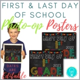 First and Last Day of School Photo-op Posters: Reds and Oranges