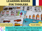 Bilingual Busy Book for Toddlers & Preschoolers (English-French)