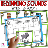 Beginning Letter Sounds Kindergarten Phonics Write the Room