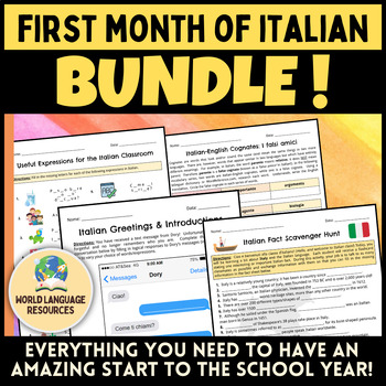 Preview of First Month of Italian BUNDLE!