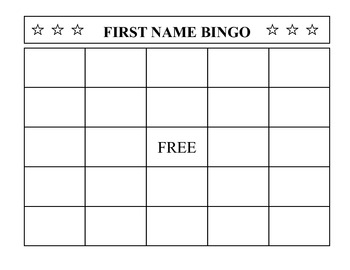 First Name BINGO Back-to-School Getting-to-Know-You Game by Christy Jenness