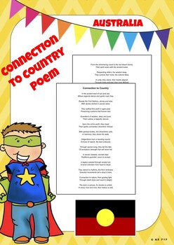 Preview of First Nations People of Australia - Connection to Country Poem