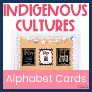 Preview of Indigenous Cultures Alphabet Cards - Honour FNMI cultures in your classroom!