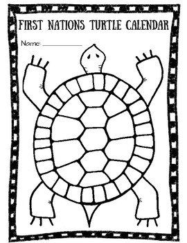 First Nations/Native American Turtle Calendar by Miss Innovative Native