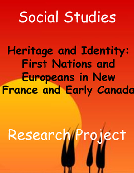 Preview of First Nations and Early European Explorers Research Project