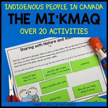 Preview of First Nations in Canada, Mi'kmaq Nonfiction Information and Activities