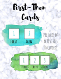 Behavior Management: First-Then Cards w/ Pictures Included