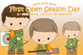 First Opening Day Hunting Season Clipart Graphics