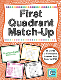 First Quadrant Graphing Matching Activity Game