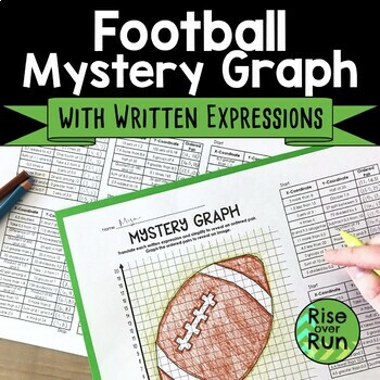 Preview of Coordinate Graphing Mystery Picture First Quadrant Only Football