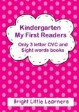 First Readers, 3 letter CVC and Sight Word Readers for Pre