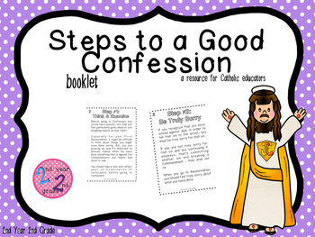 Preview of First Reconciliation Booklet: Steps to a Good Confession