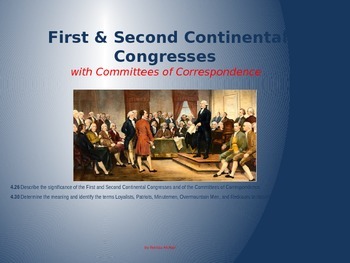 Preview of First & Second Continental Congress w/Correspondence