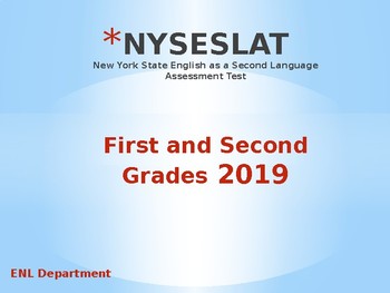 Preview of First/Second Grade 2019 NYSESLAT Overview Powerpoint