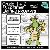 First + Second Grade Writing Prompts - NO PREP, DIFFERENTI