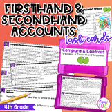 First & Secondhand Multiple Accounts Task Cards 4th & 5th 