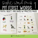 Simple Sight Words- My first words for Special Ed and Down