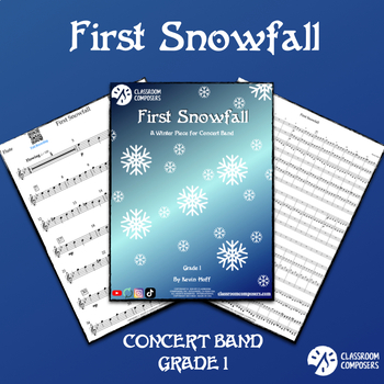 Preview of First Snowfall | Grade 1 Sheet Music | Concert Band