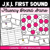 First Sound Fluency Board Game | Sounds j, k, & l | Record