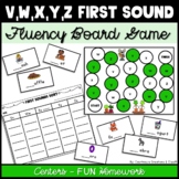 First Sound Fluency Board Game | Sounds v, w, x, y, & z | 