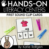First Sound Isolation Clip Cards - Literacy Centers for Ki