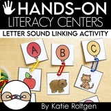 Letter Sound Linking Activity - Literacy Centers for Kindergarten