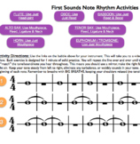 First Sounds Note/Rhythm Activities for Beginners