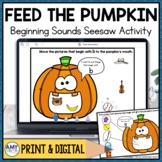 First Sounds Seesaw Phonics Activity Feed the Pumpkin