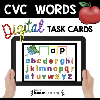Cards for Learning Center 52 Cards-Letters Teaching CVC Word Blending Cards 