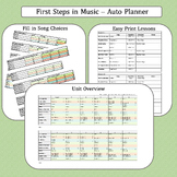 First Steps in Music - Automatic Unit Lesson Planner