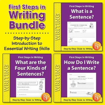 Preview of First Steps in Writing {Bundle} - beginners - simple - sentences - writing