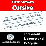 First Strokes Cursive Handwriting - INDIVIDUAL LICENSE