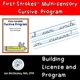 DISTANCE LEARNING First Strokes Cursive Handwriting  - BUI
