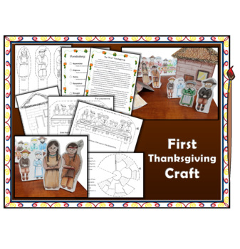 Preview of First Thanksgiving Craft with Informational Text