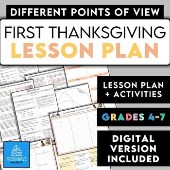 Preview of First Thanksgiving Lesson Kit + Activities | Exploring Different Points of View