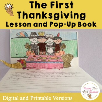 Preview of First Thanksgiving Lesson and Pop Up Book