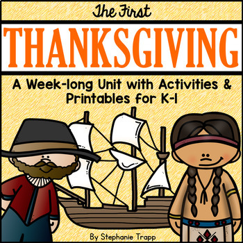 Preview of First Thanksgiving Unit for Kindergarten and First Grade
