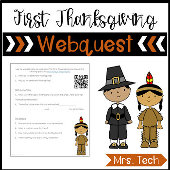 Preview of First Thanksgiving Webquest