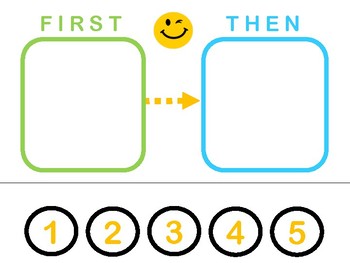 First Then Board Printable