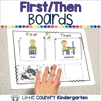 Preview of First Then Boards Visual Schedules & Token Boards (I'm Working For)