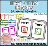 First Then Boards with Flipbook for Special Education