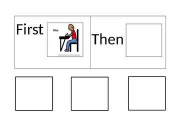 First/Then Chart by Sanders' Specials | TPT