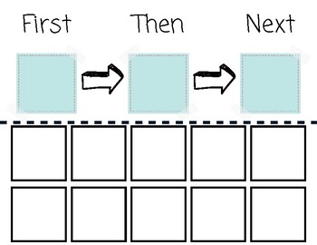 First, Then, Next Visual Schedule by Cassie Watts | TPT