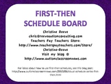 First-Then Schedule Board Freebie