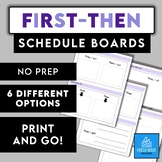 First-Then Schedule Boards | For Home + School | Reward Motivators Autism